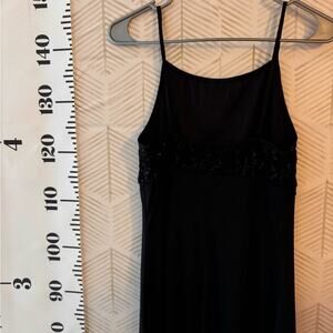 Y2K black long dress vintage